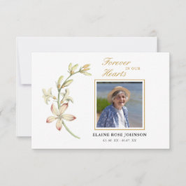 Cartão De Agradecimento Vintage Floral Funeral Obrigado Foto