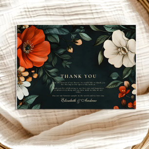 Cartão De Agradecimento Vintage Gothic Fall