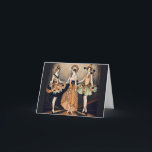 Cartão De Agradecimento Vintage Halloween Art Deco Flapper Poster | 1920s<br><div class="desc">Celebrate Halloween with timeless Vintage Art Deco elegance. This striking illustration features three stylish 1920s flapper women dressed in whimsical Halloween couture, blending glamorous Jazz Age fashion with playful seasonal motifs like pumpkins and festive decorations. Inspired by 1920s–1930s Art Deco fashion plates and Parisian poster art, the design showcases geometric...</div>