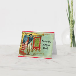 Cartão De Agradecimento Vintage Solider Com Placa Horn