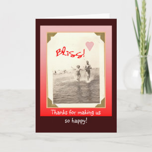 Cartão De Agradecimento Vintage swimmers Thank You