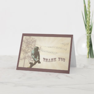 Cartão De Agradecimento Vintage Thank You Card