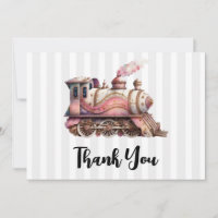 Vintel De Motor De Comboio Rosa, Steampunk Obrigad