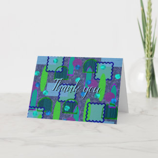 Cartão De Agradecimento Violet and Shadow Mirrors