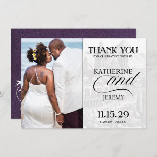 Cartão De Agradecimento Violet Mexico Passport