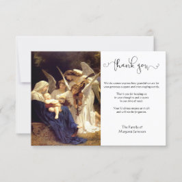 Cartão De Agradecimento Virgem Católica Religiosa Maria Condolências Angel