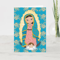 Virgem Guadalupe Mary Child Angel