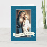 Virgem Maria Jesus Católico Condolências Obrigado