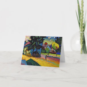Cartão De Agradecimento Vista de Murnau por Wassily Kandinsky