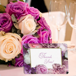 Cartão De Agradecimento Vivid Orchid Secret Gardens Thank You Card