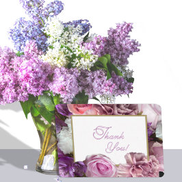 Cartão De Agradecimento Vivid Orchid Secret Gardens Thank You Card