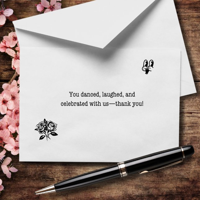 Cartão De Agradecimento Você Dançou Rindo e Celebrado Conosco (Criador carregado)