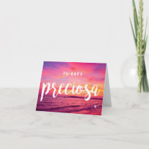 Você é envelope bonito de Notecard W. do espanhol