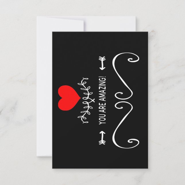 Cartão De Agradecimento Você É Incrível! (Frente)