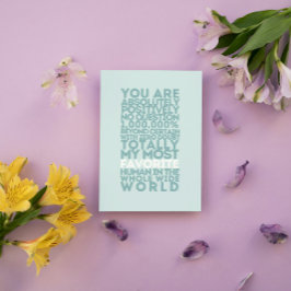 Cartão De Agradecimento Você É Meu Homem Favorito