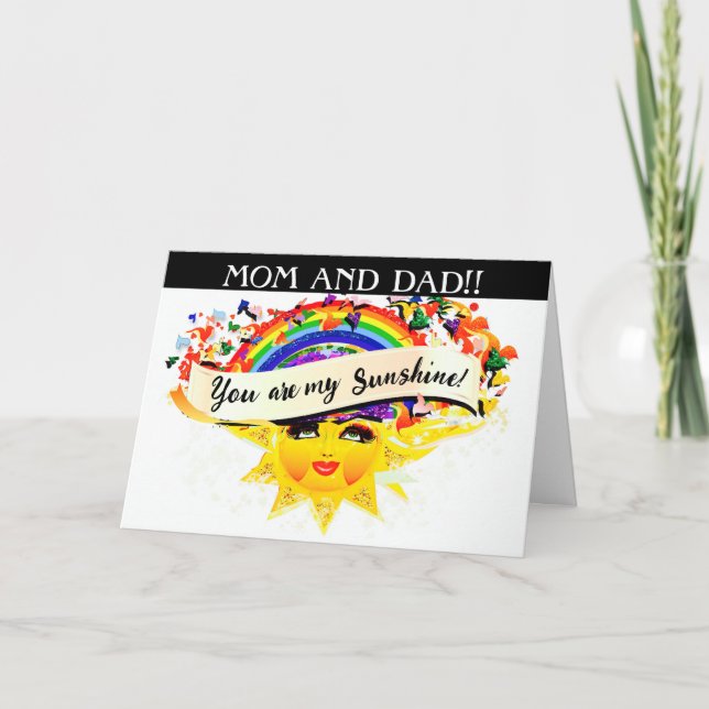 CARTÃO DE AGRADECIMENTO VOCÊ É MEU SOL (Frente)