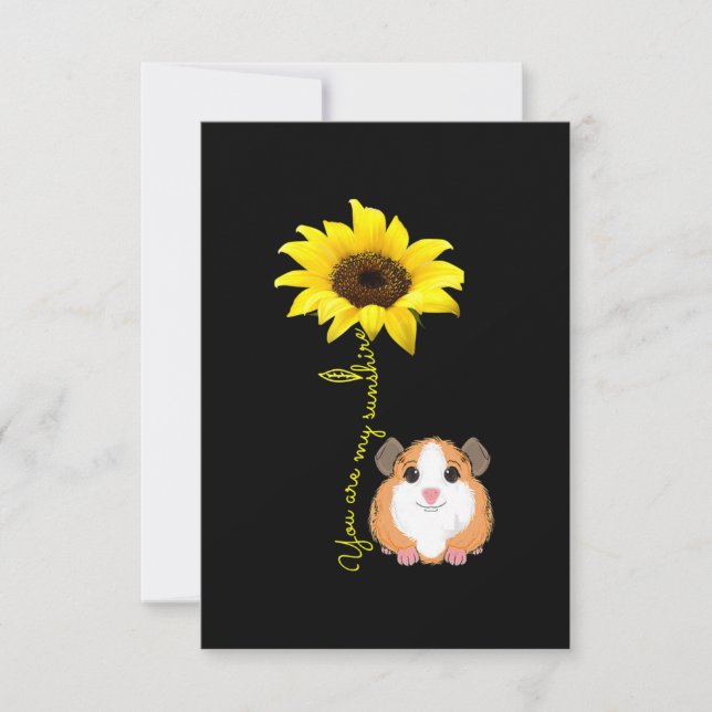 Cartão De Agradecimento Você É Minha Mãe De Girassol (Frente)