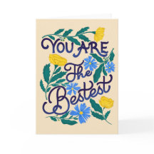 Você é o melhor Floral escrito à mão.