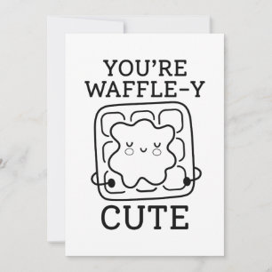 Cartão De Agradecimento Você é Waffle-Y bonito