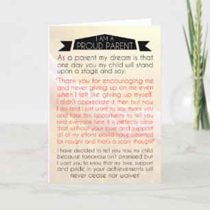 Cartão De Agradecimento Você Me Faz Tão Orgulhoso