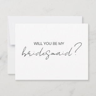 Cartão De Agradecimento Você será minha Dama de Honra Cartão, Proposta de 