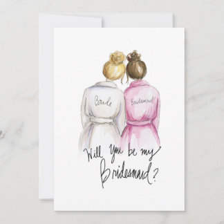 Cartão De Agradecimento Você vai ser meu BM? Bl Bun Bride Br Bun Maid