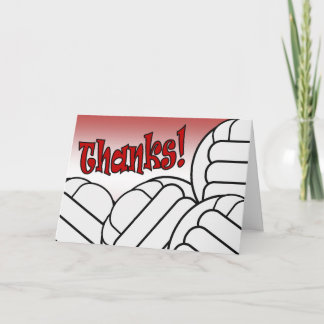 Cartão De Agradecimento Voleibol - obrigado!