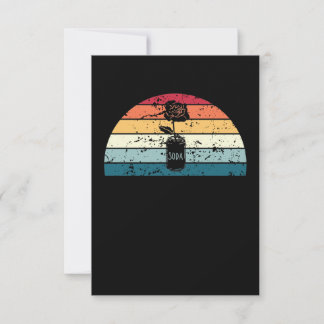 Cartão De Agradecimento Voltar a fazer o Upciclismo da Vintage Sunset