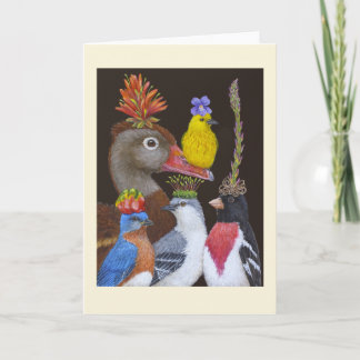 Cartão De Agradecimento Walt the Warbler and Friends greeting card