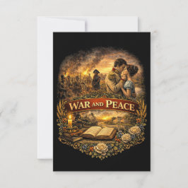 Cartão De Agradecimento War and Peace