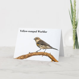 Cartão De Agradecimento Warbler Amarelo