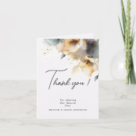 Cartão De Agradecimento Watercolor Boho Calla Lily Floral