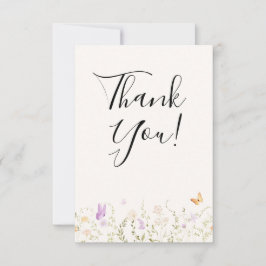 Cartão De Agradecimento Watercolor Floral Love Is In Bloom Bridal Shower