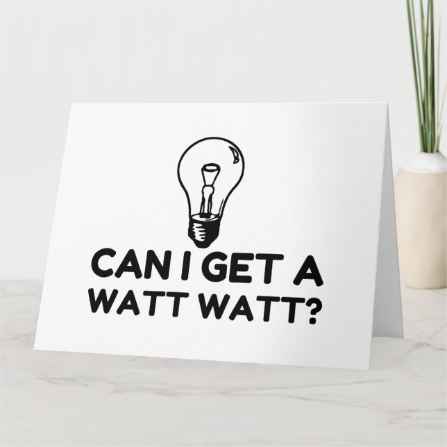 CARTÃO DE AGRADECIMENTO WATT WATT LEVE BULB (Frente)