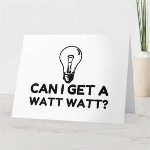 CARTÃO DE AGRADECIMENTO WATT WATT LEVE BULB