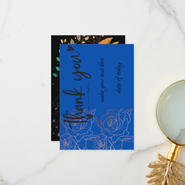 Cartão De Agradecimento We Appreciate Your Business: Thank You for Your Or (Frente/Verso In Situ)