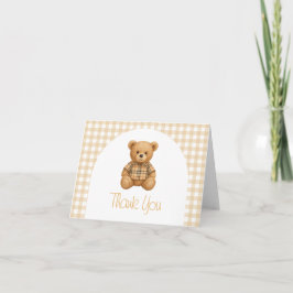 Cartão De Agradecimento We Can Bearly Wait Baby Shower 