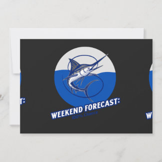 Cartão De Agradecimento Weekend Forecast  100% Chance 