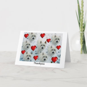 Cartão De Agradecimento Westie Thankyou Card west highland white terrier