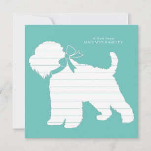 Cartão De Agradecimento Wheaten Terrier Dog Puppy