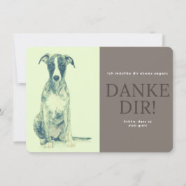 Cartão De Agradecimento Whippet