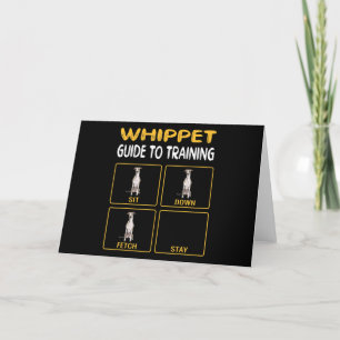 Cartão De Agradecimento whippet guide to training dog obedience