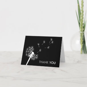 Cartão De Agradecimento White Dandelion Thank You Cards