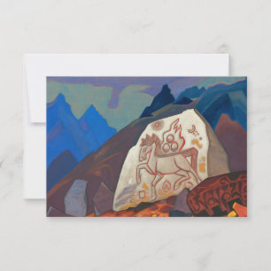 Cartão De Agradecimento White Stone, Sinais de Chintamani por Roerich