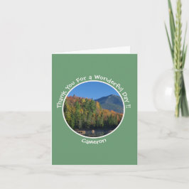Cartão De Agradecimento Whiteface Mountain, Adirondack Autumn Party Items