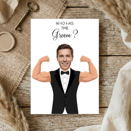 Cartão De Agradecimento Who Has The Groom Gym Groom Tuxedo Fitness Design