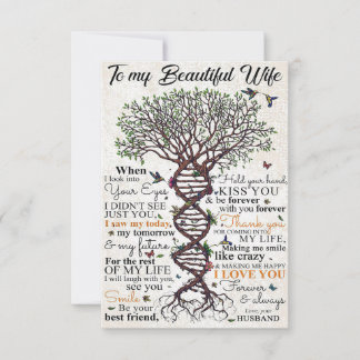Cartão De Agradecimento Wife Art To My Beautiful Wife