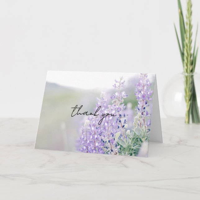 Cartão de Agradecimento Wild Lupine (Frente)