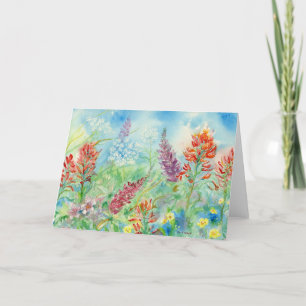 Cartão De Agradecimento Wildflower Meadow Vazio Notecard