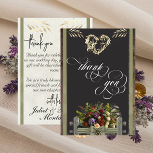 Cartão de Agradecimento Wildflowers & Ribbon - Sag